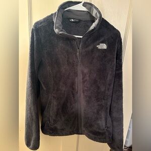 North Face women’s osito fleece jacket in gray. Size medium.